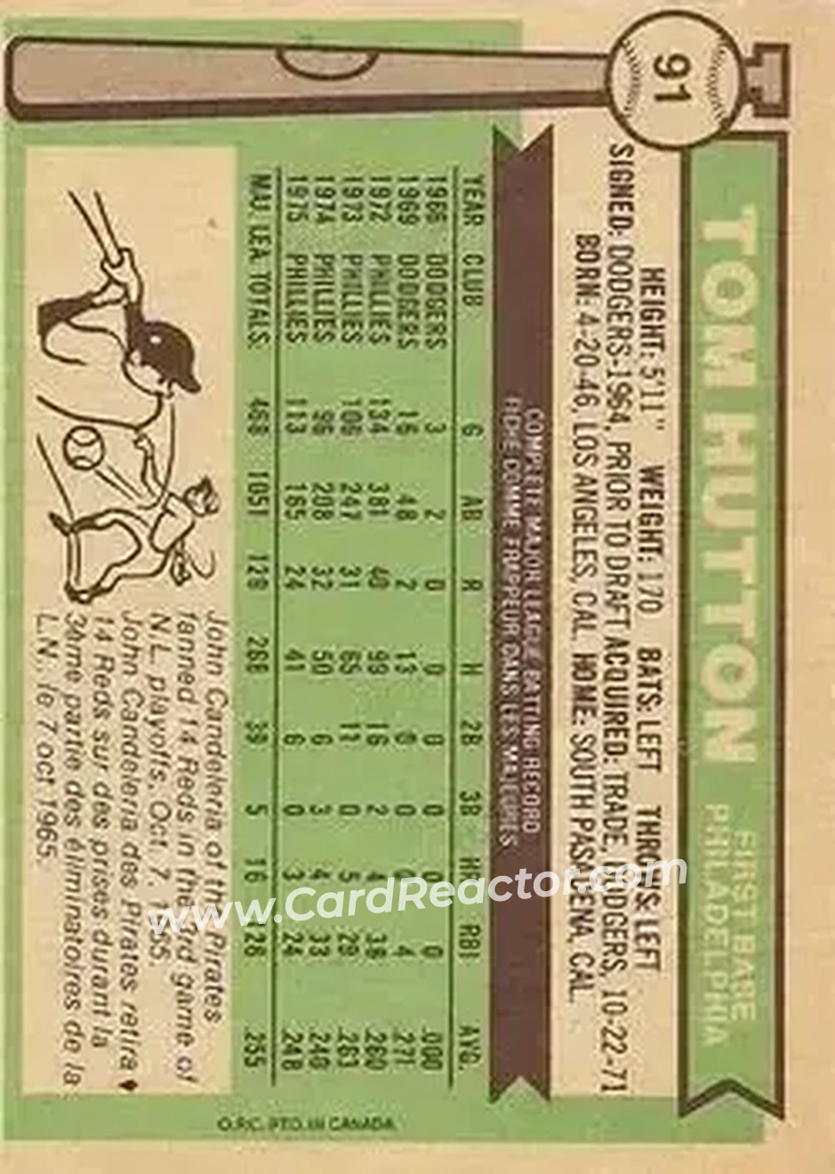 Back of Tom Hutton