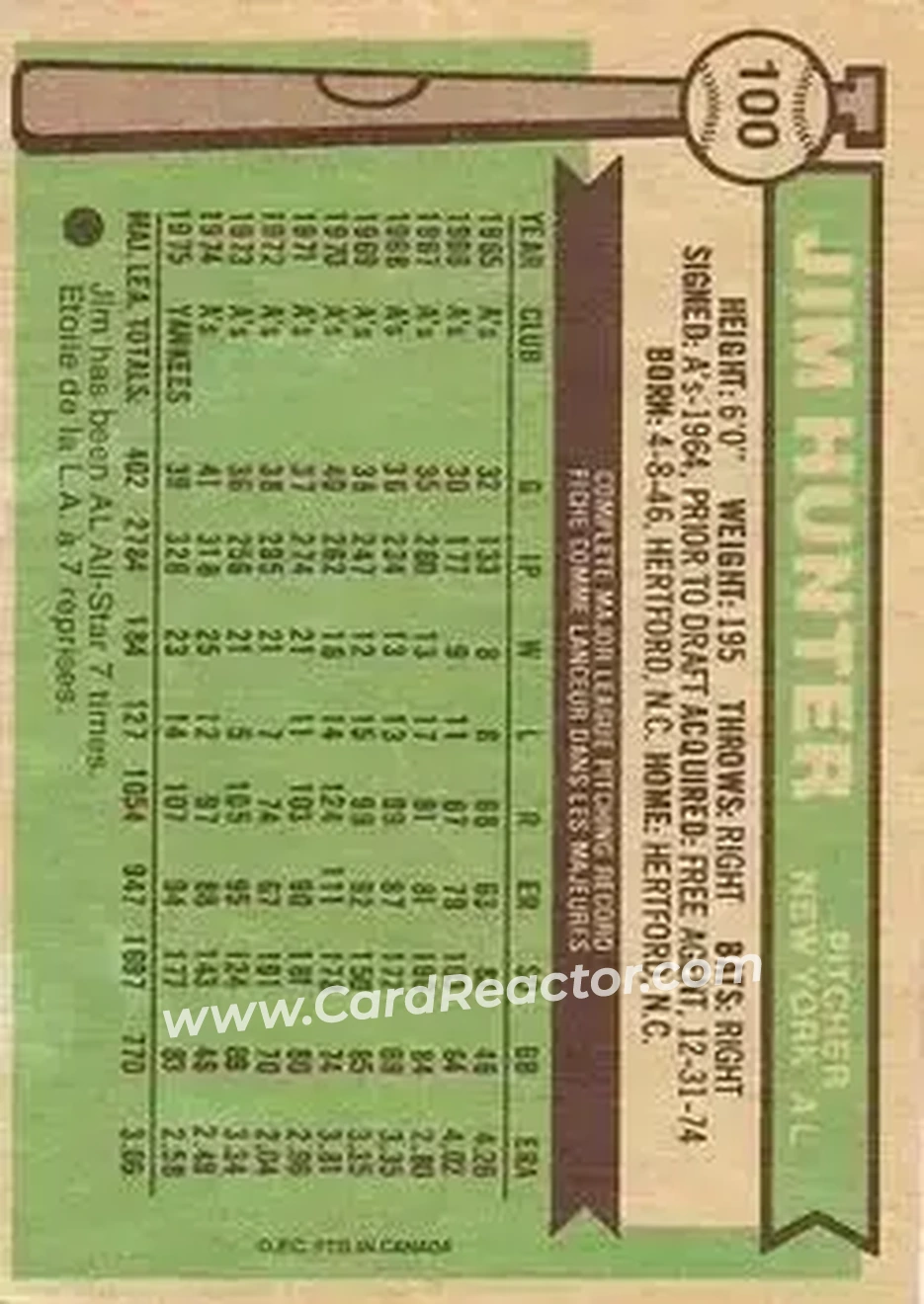 Back of Jim Hunter