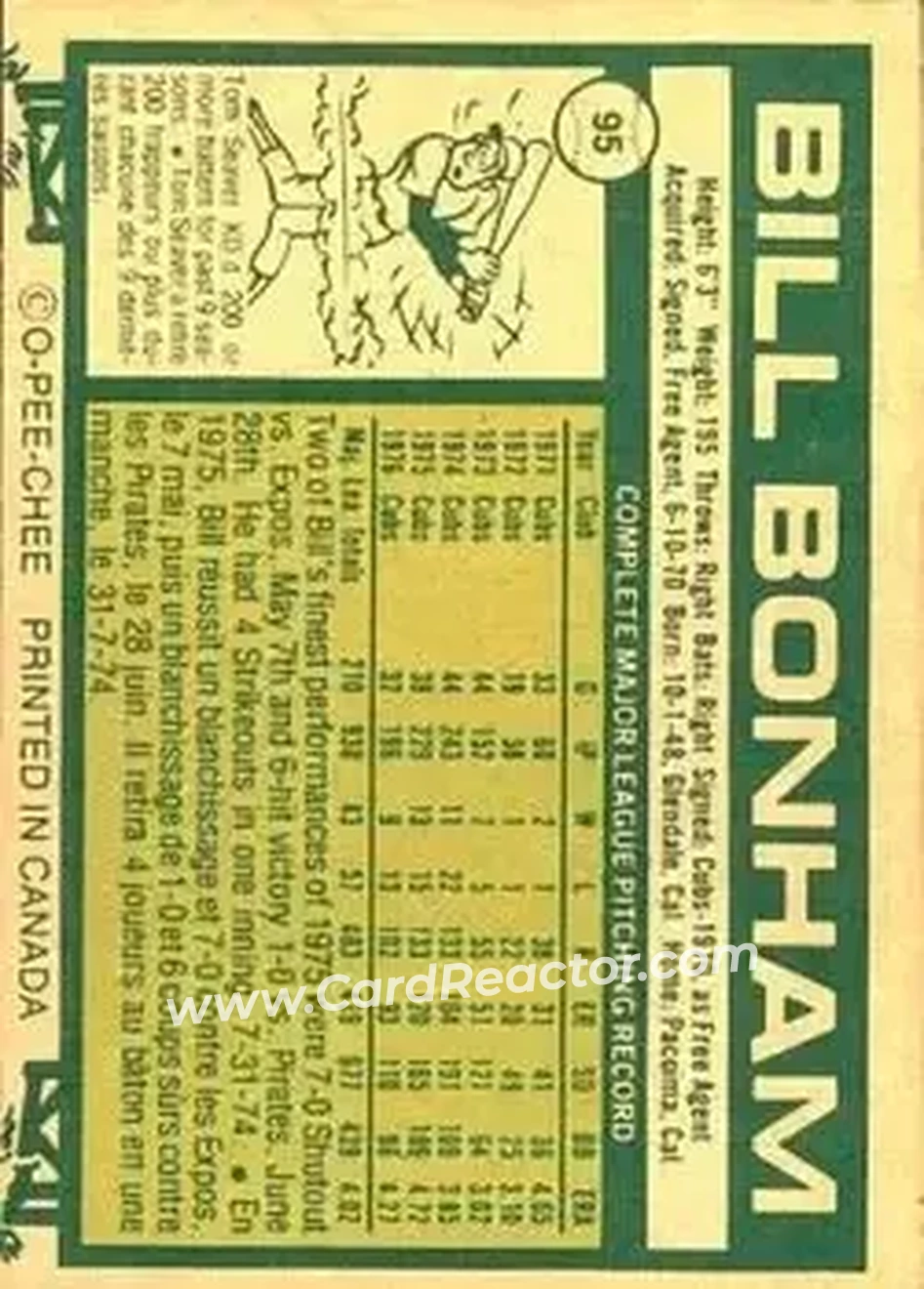 Back of Bill Bonham