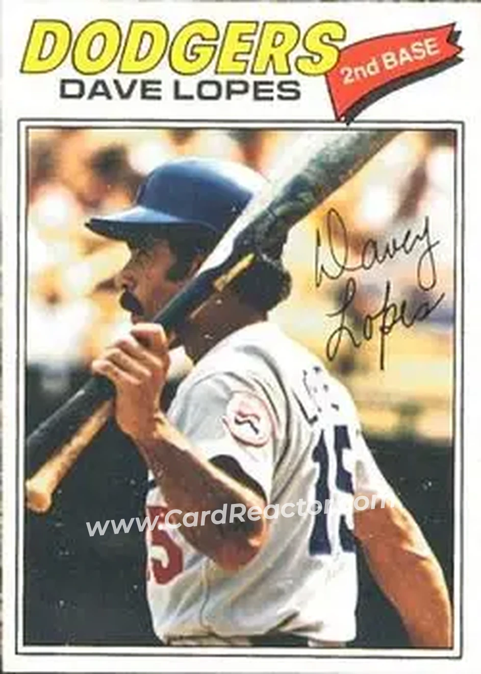 Front of Dave Lopes