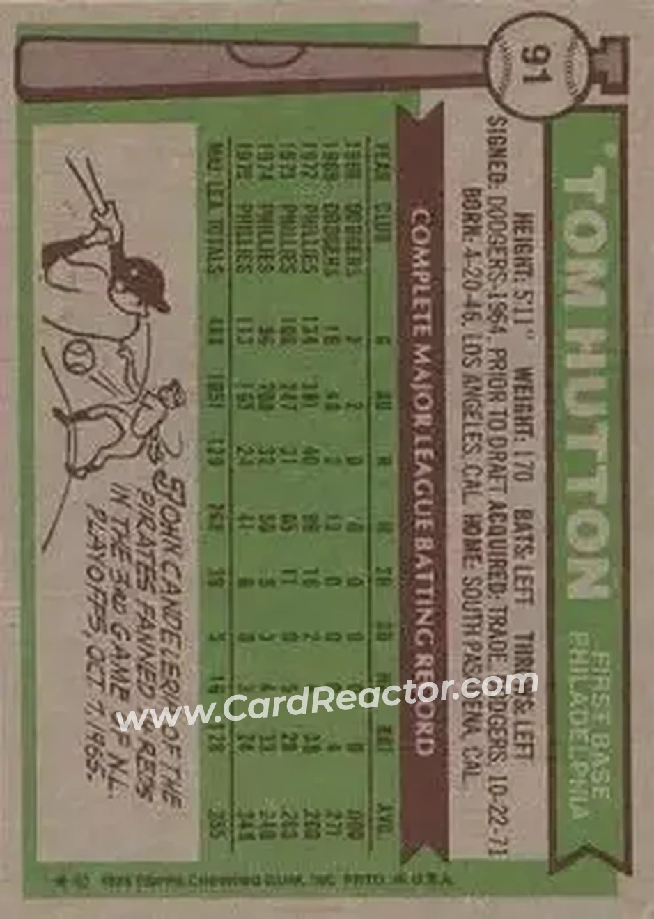 Back of Tom Hutton