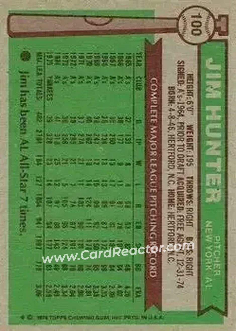 Back of Jim Hunter
