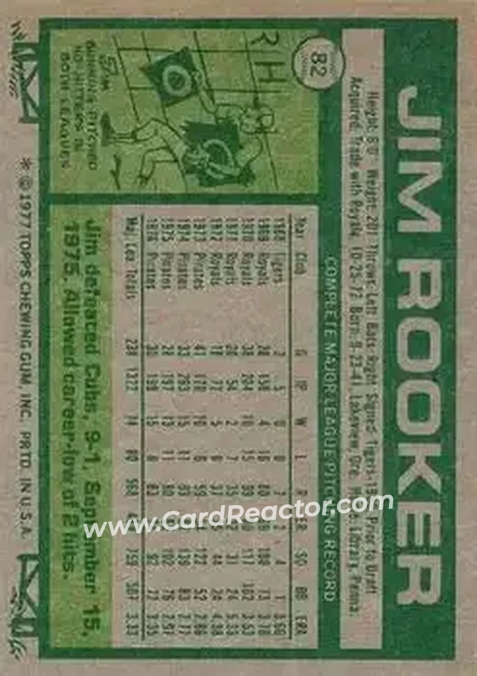 Back of Jim Rooker