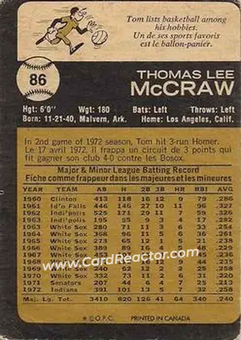 Back of Tommy McCraw