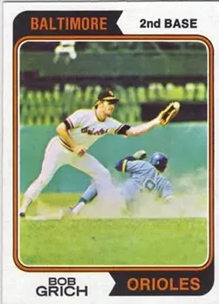 1974 Topps #109 Bob Grich