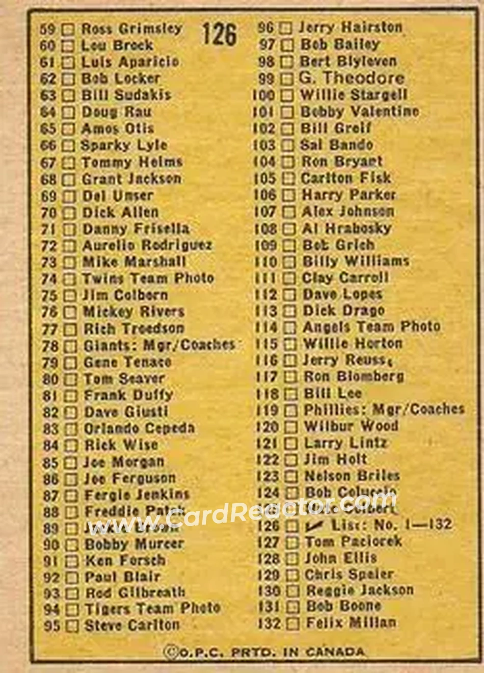 Back of Card #126