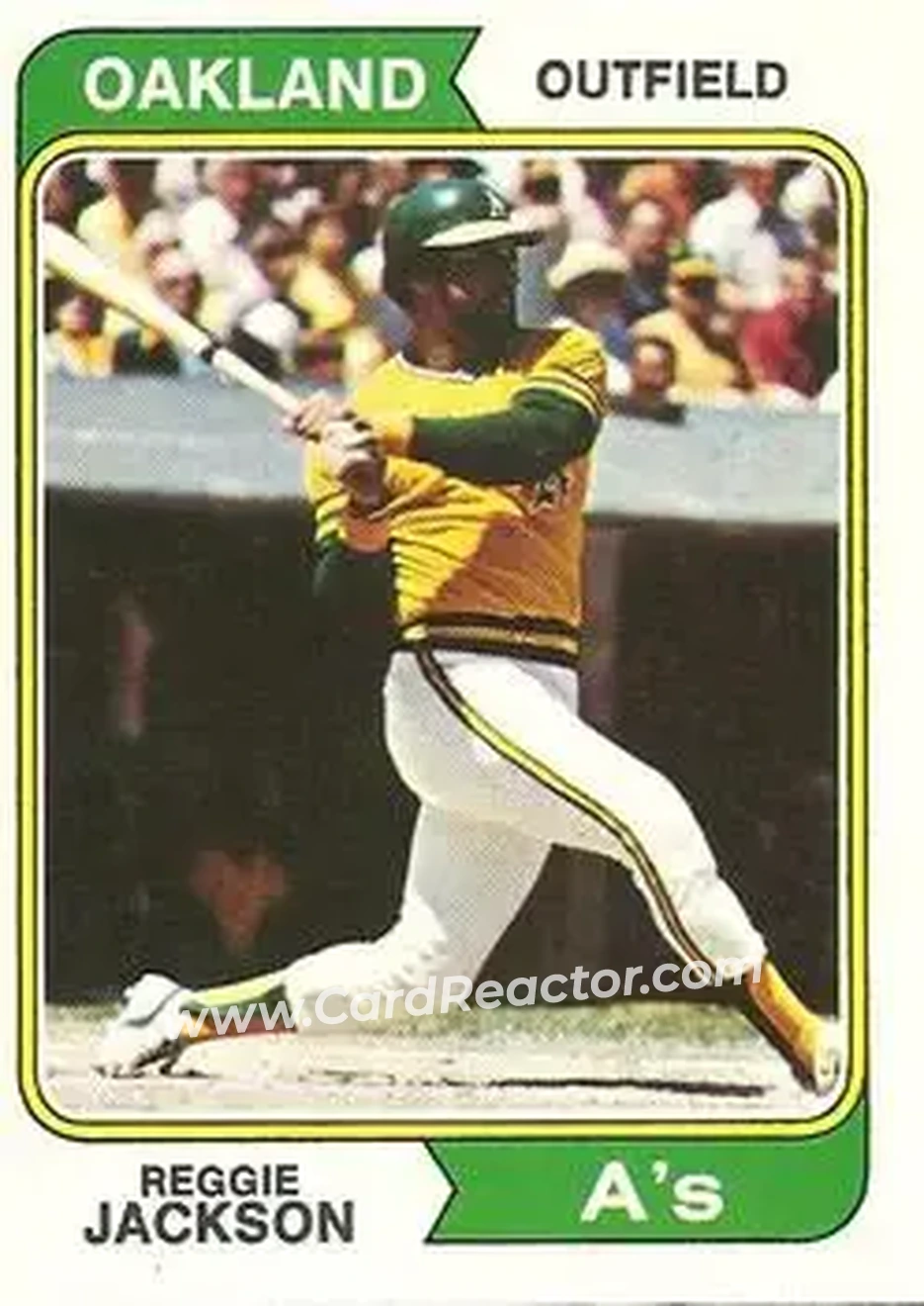 Front of Reggie Jackson (b.1946 OF)