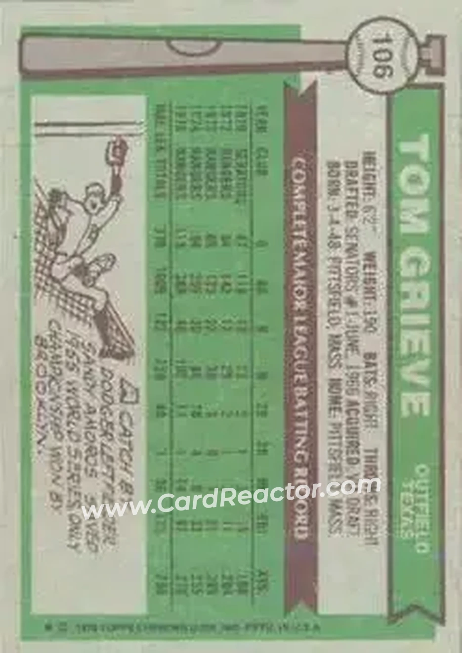 Back of Tom Grieve