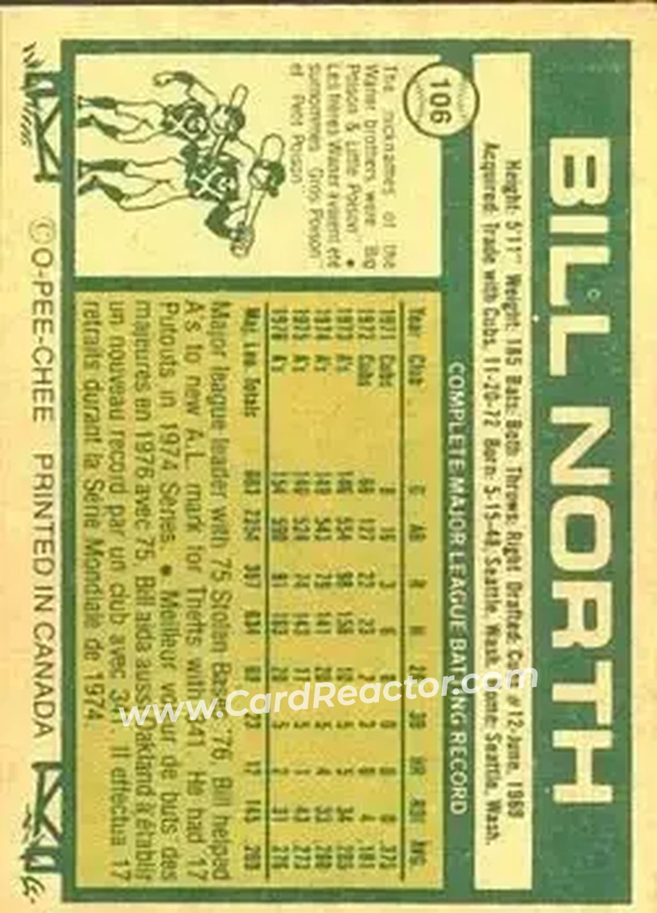 Back of Bill North