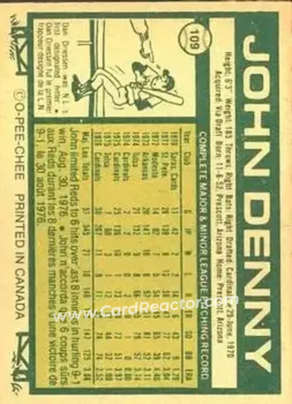 Back of John Denny