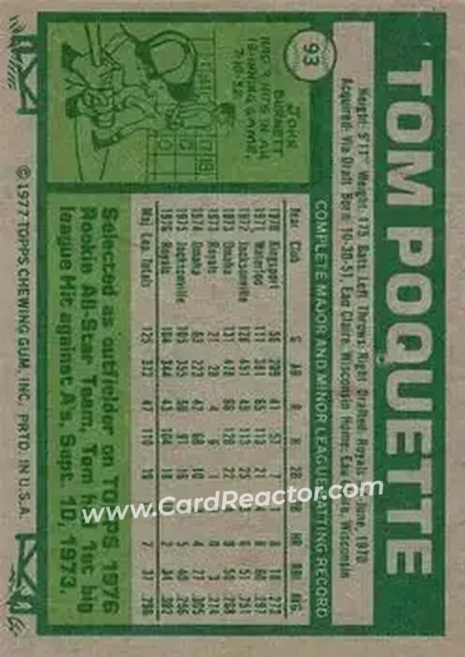 Back of Tom Poquette