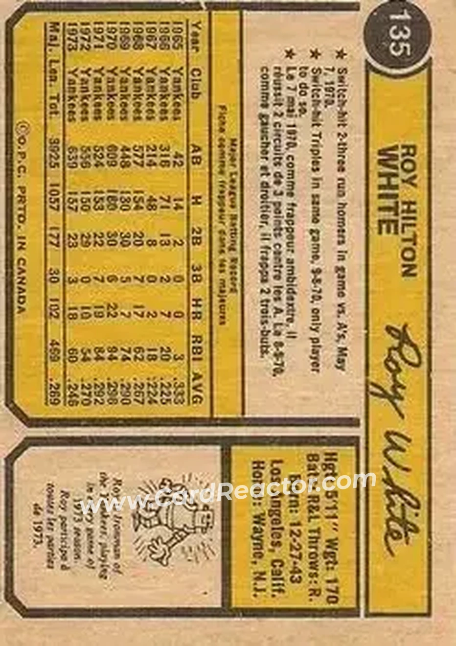 Back of Roy White