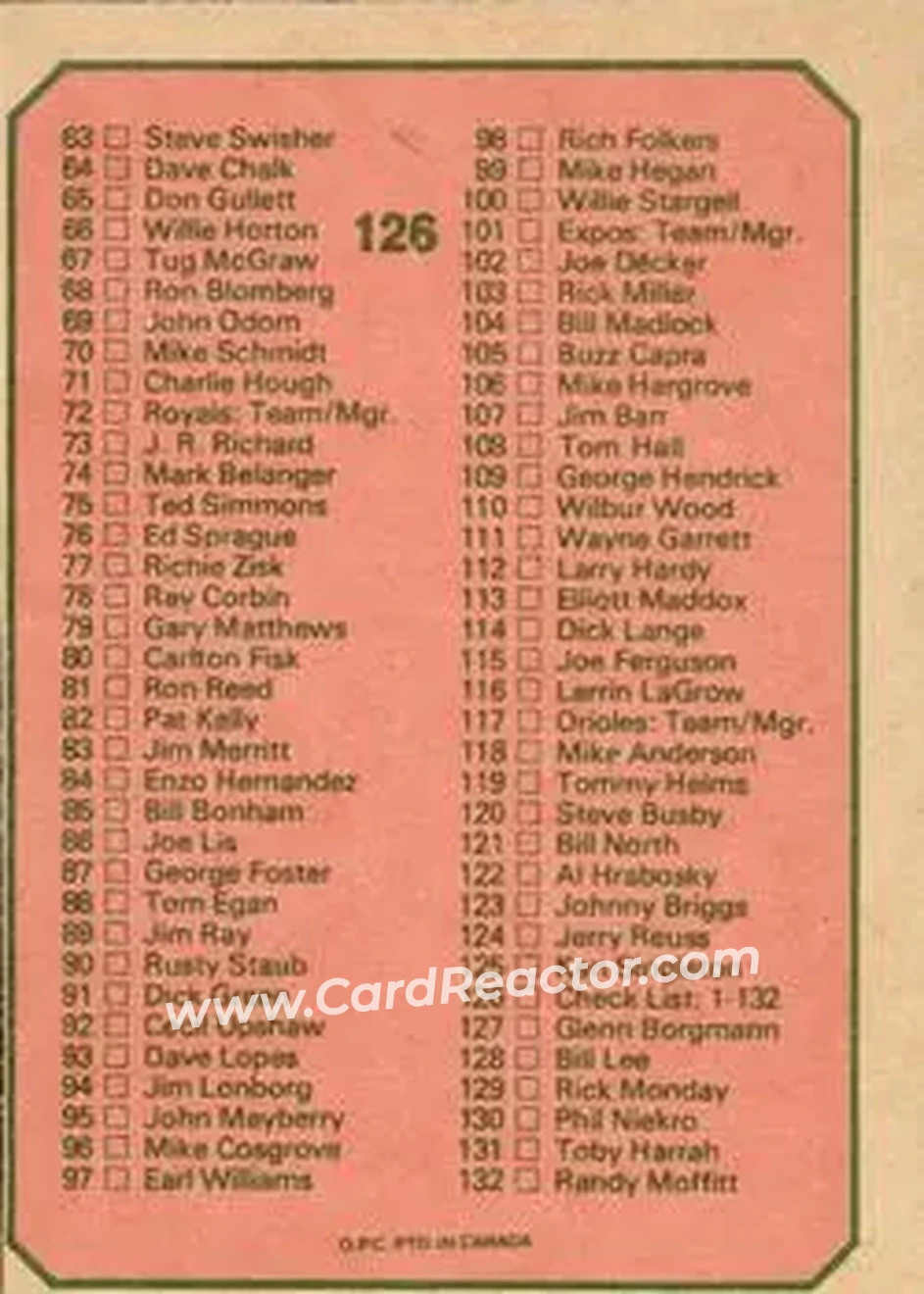 Back of Card #126
