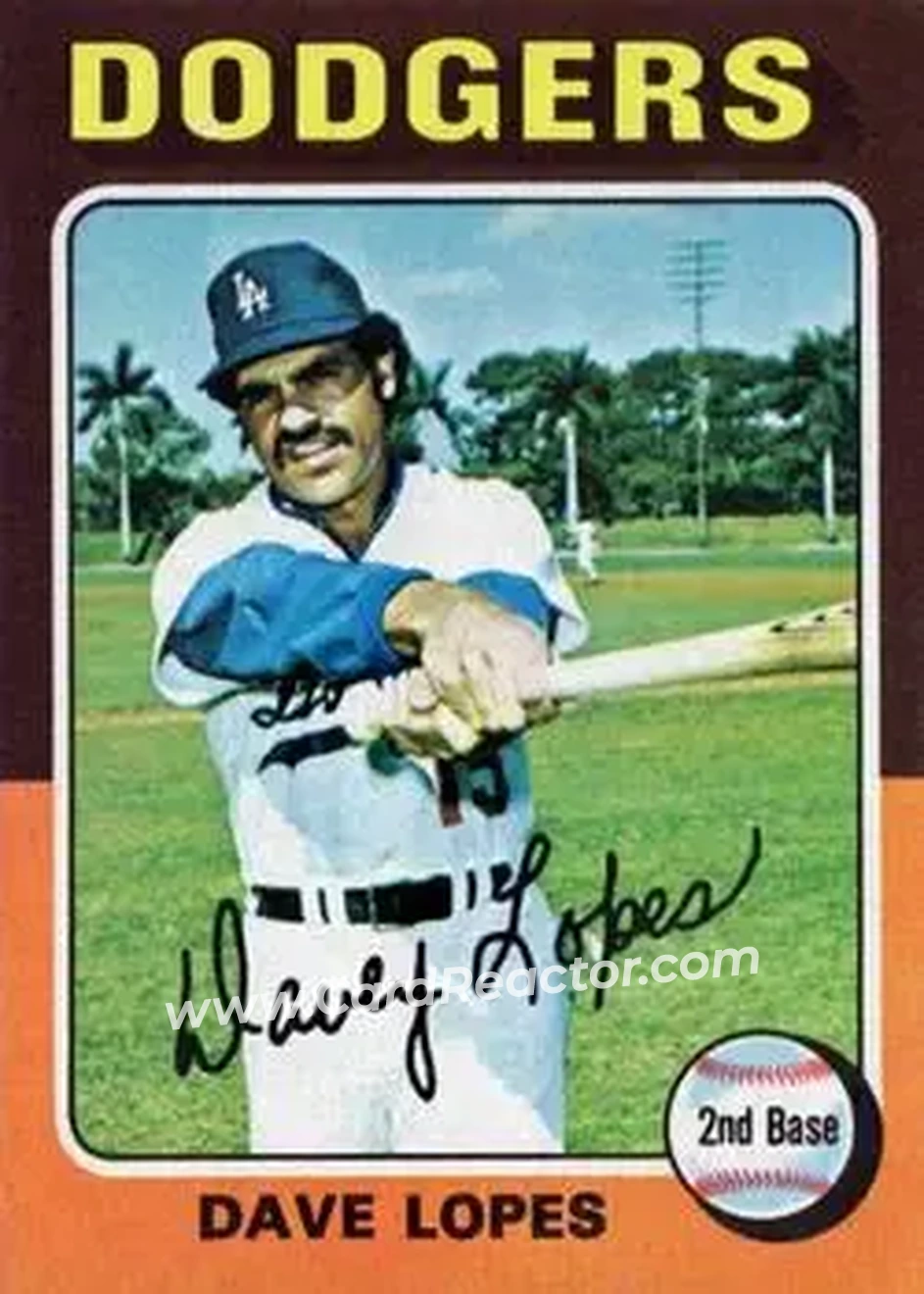 Front of Dave Lopes