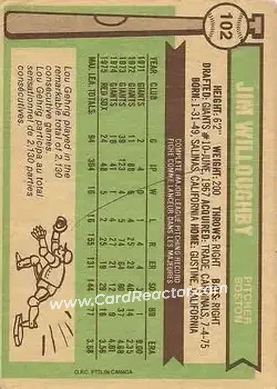 Back of Jim Willoughby