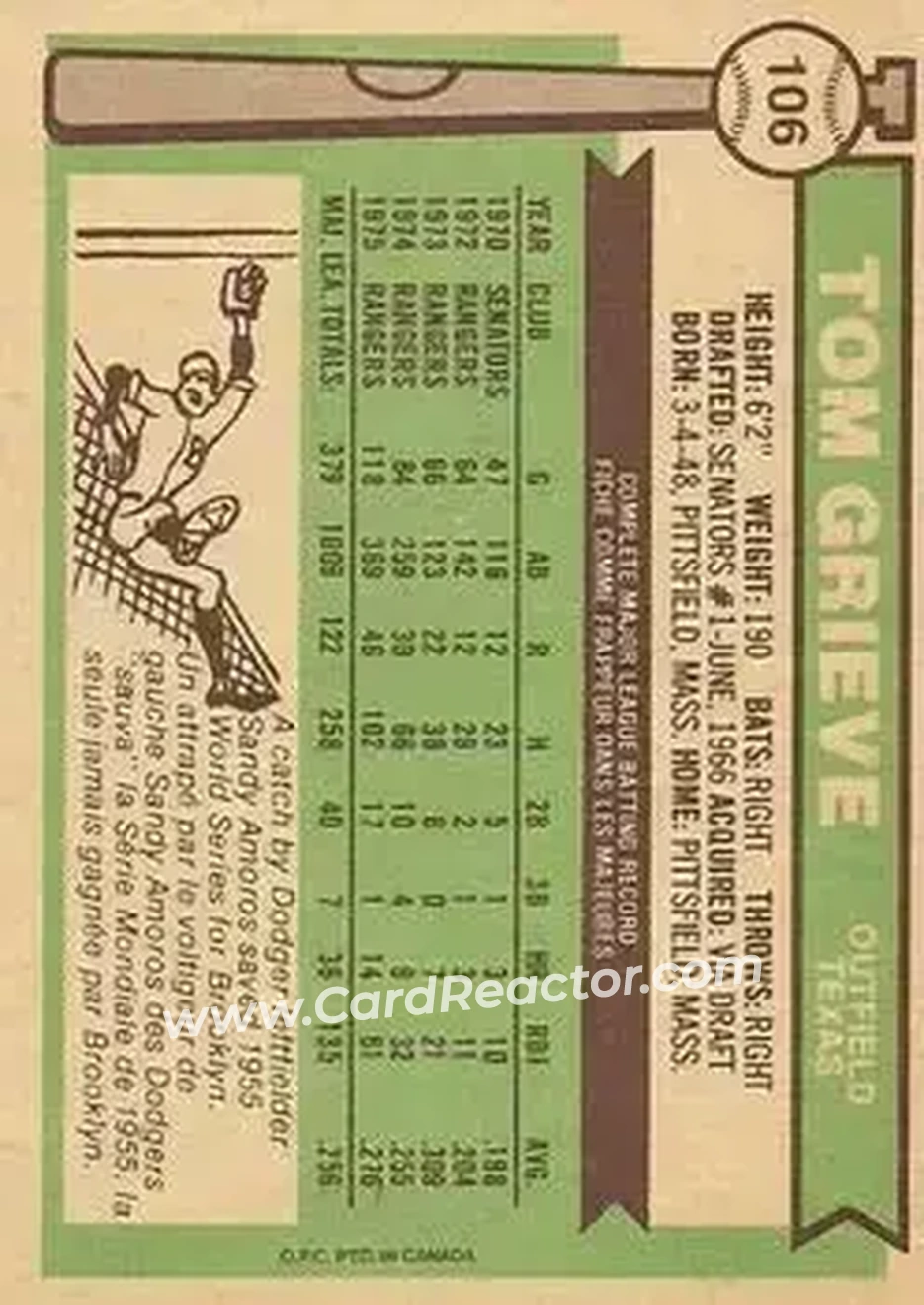 Back of Tom Grieve