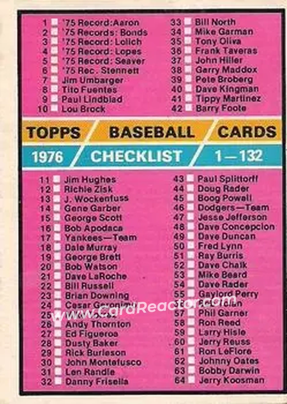 Front of Card #119