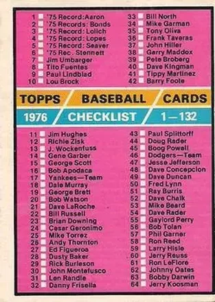 1976 O-Pee-Chee #119 Card #119