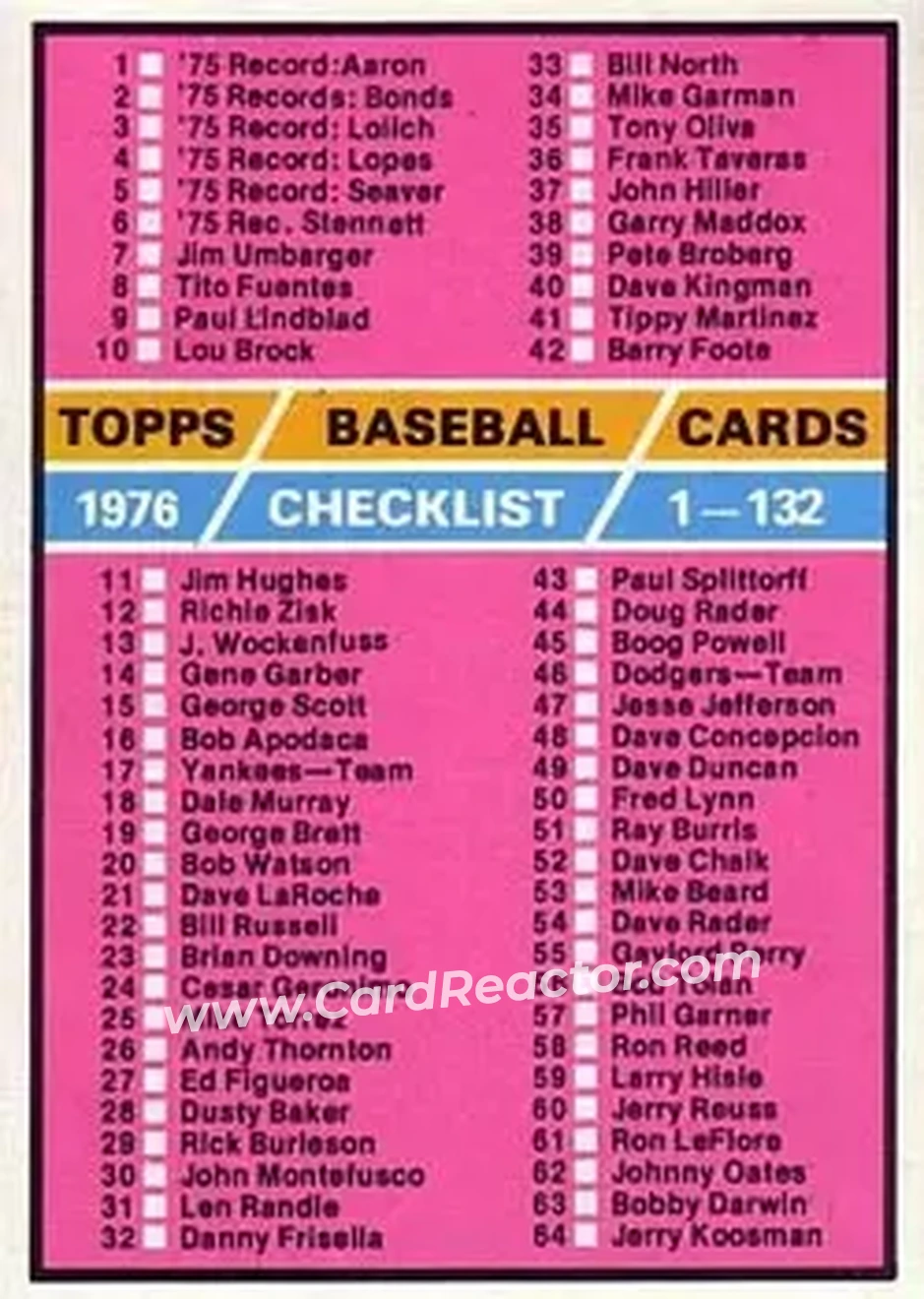 Front of Card #119