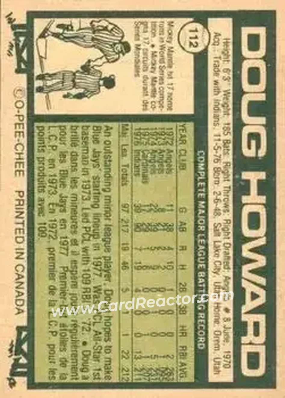 Back of Doug Howard