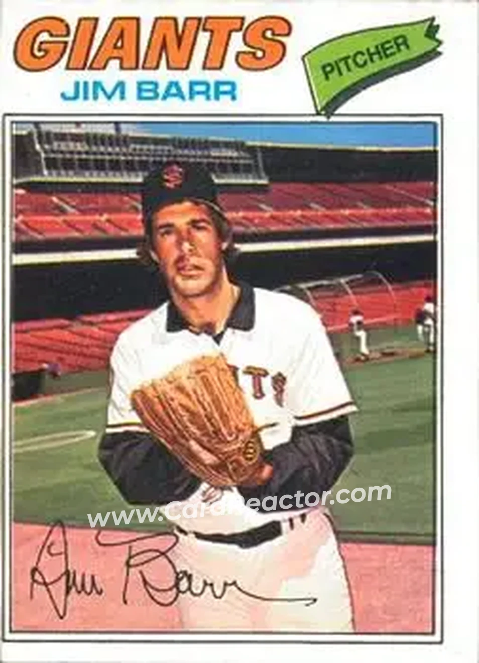 Front of Jim Barr