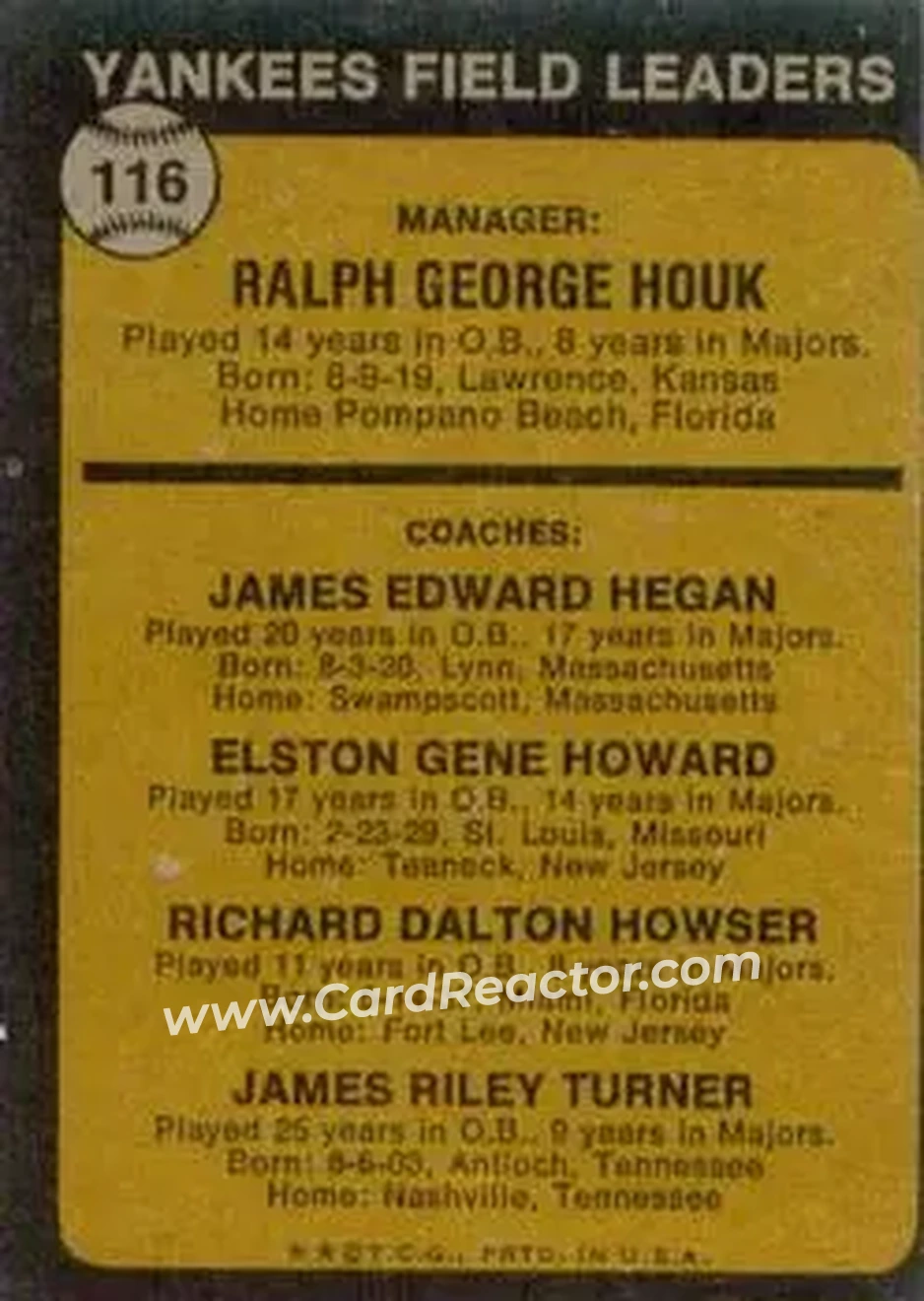 Back of Card #116