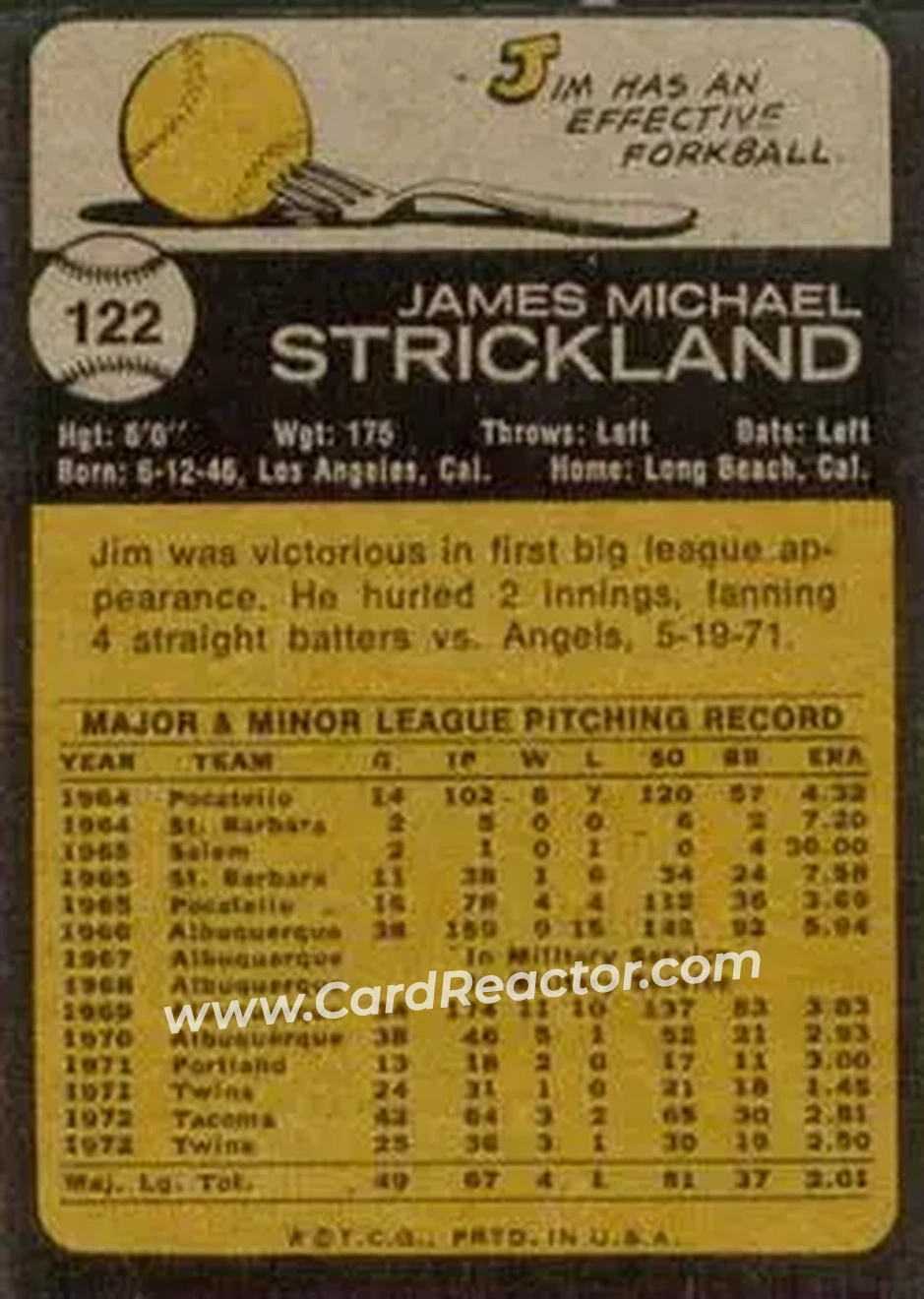 Back of Jim Strickland