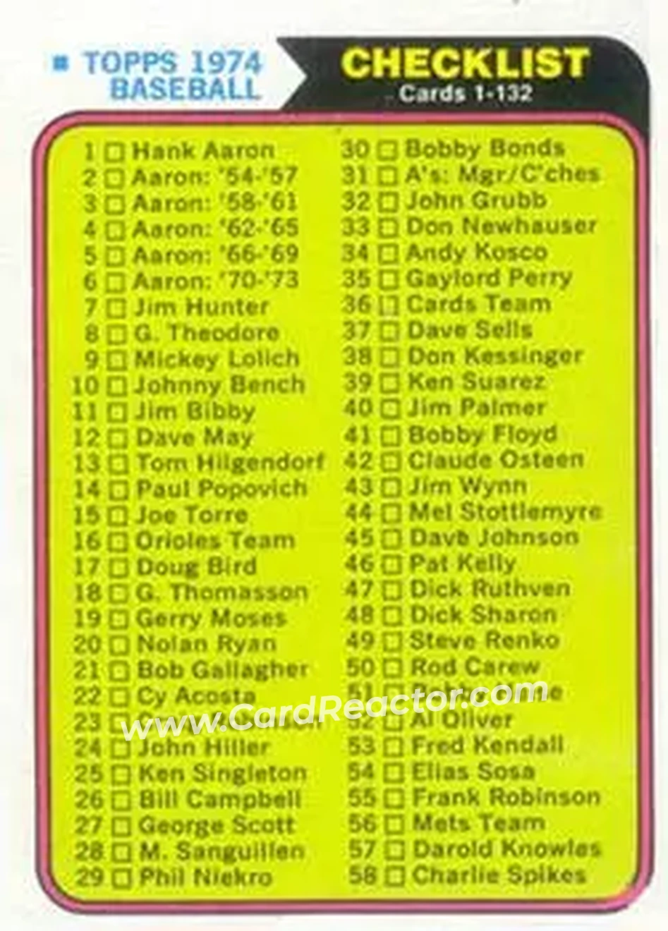 Front of Card #126
