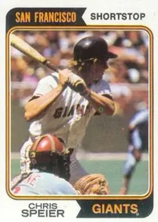 1974 Topps #129 Chris Speier