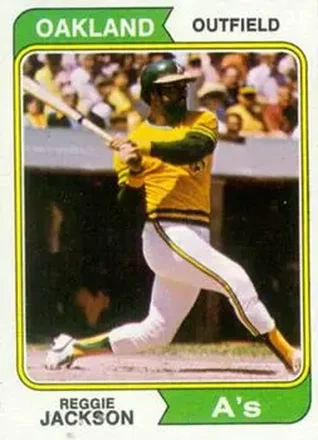 1974 Topps #130 Reggie Jackson (b.1946 OF)