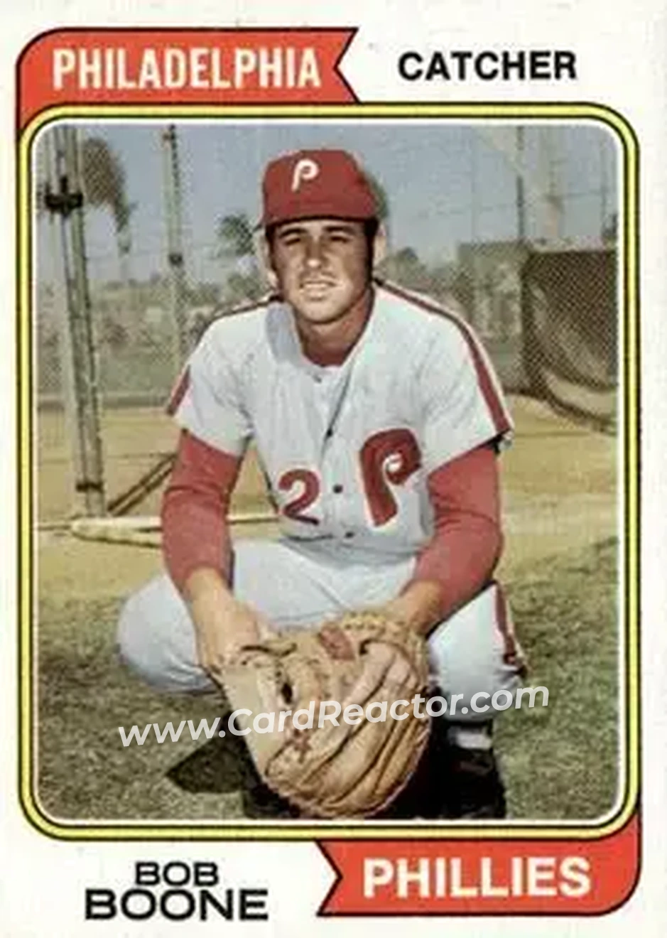 Front of Bob Boone