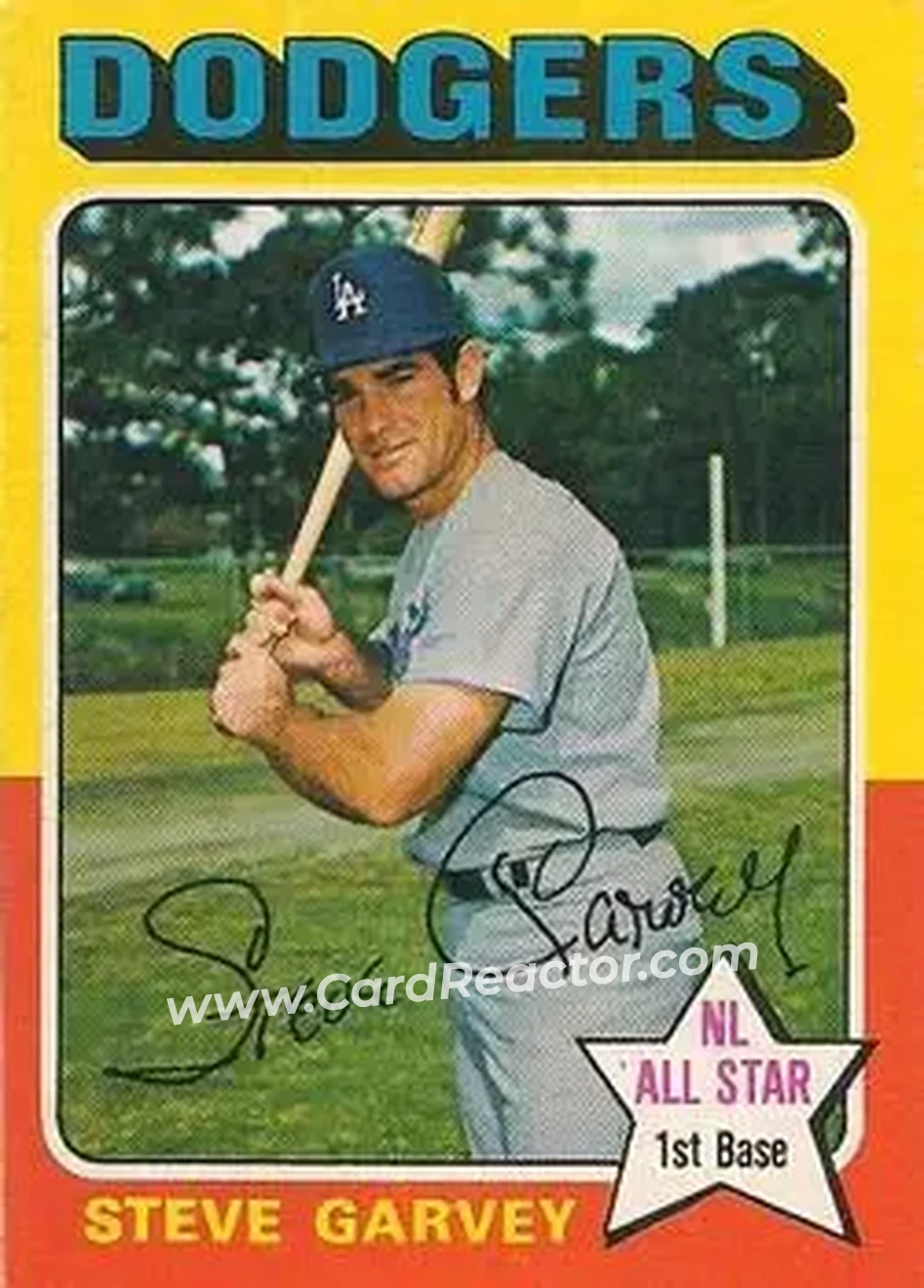 Front of Steve Garvey