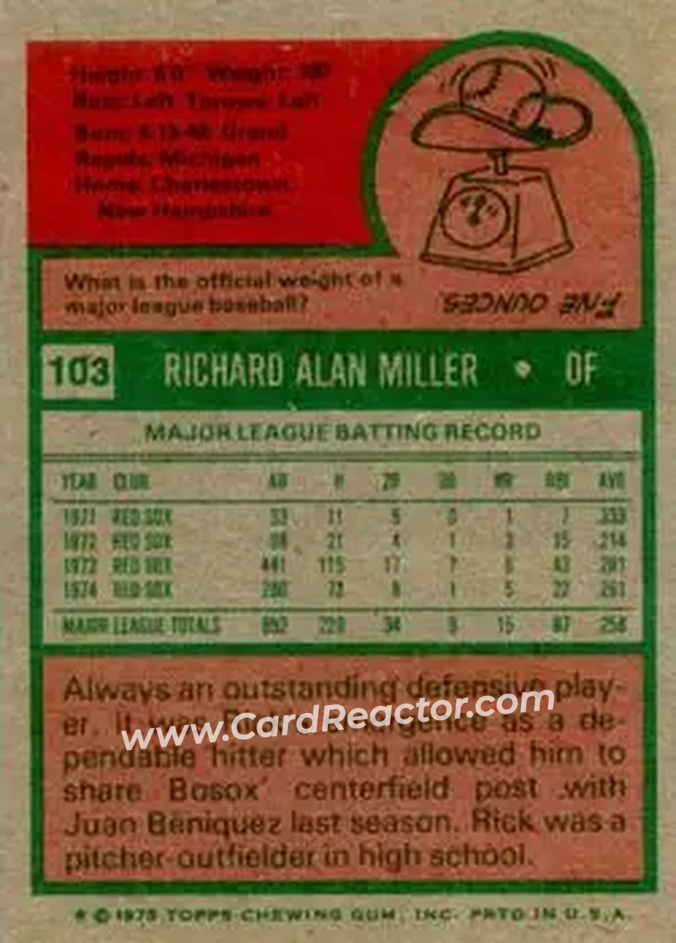 Back of Rick Miller