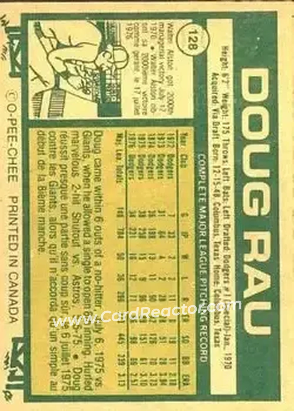 Back of Doug Rau
