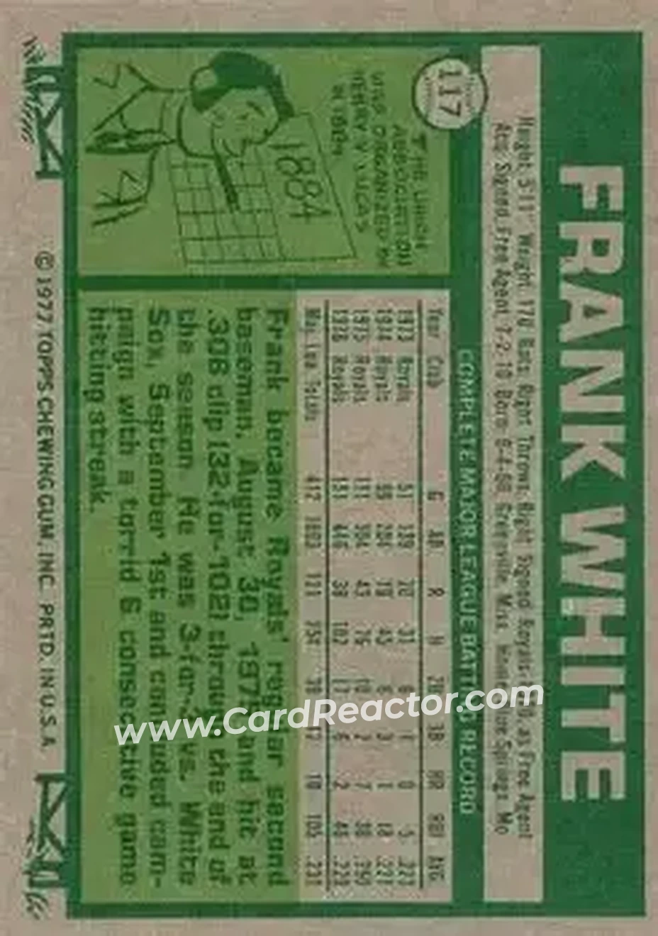 Back of Frank White