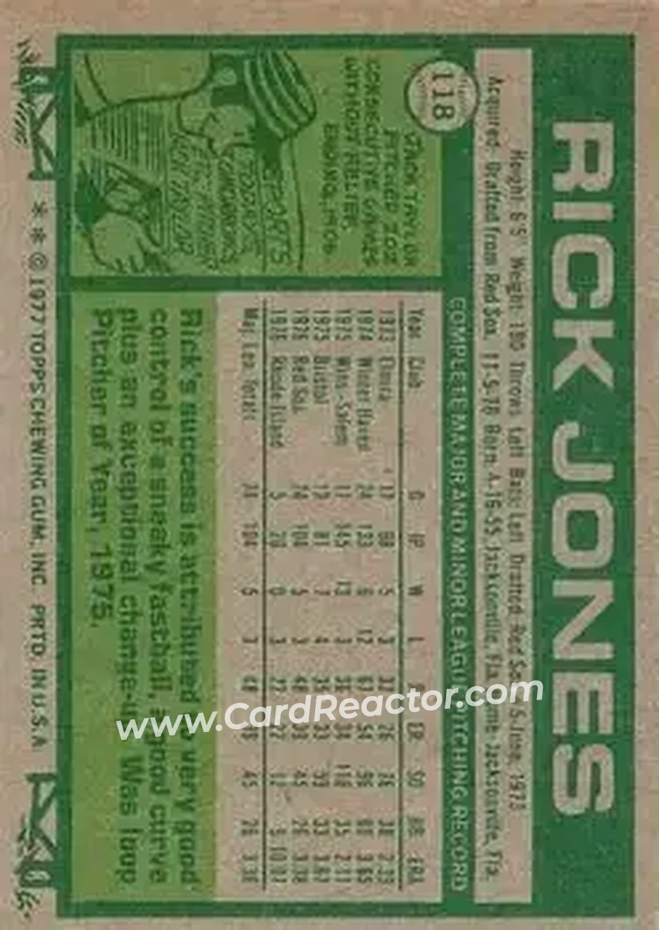 Back of Rick Jones