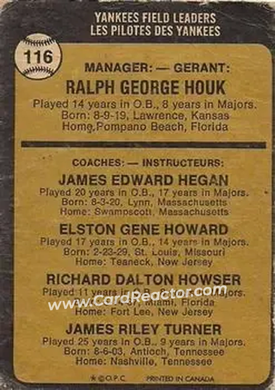 Back of Card #116