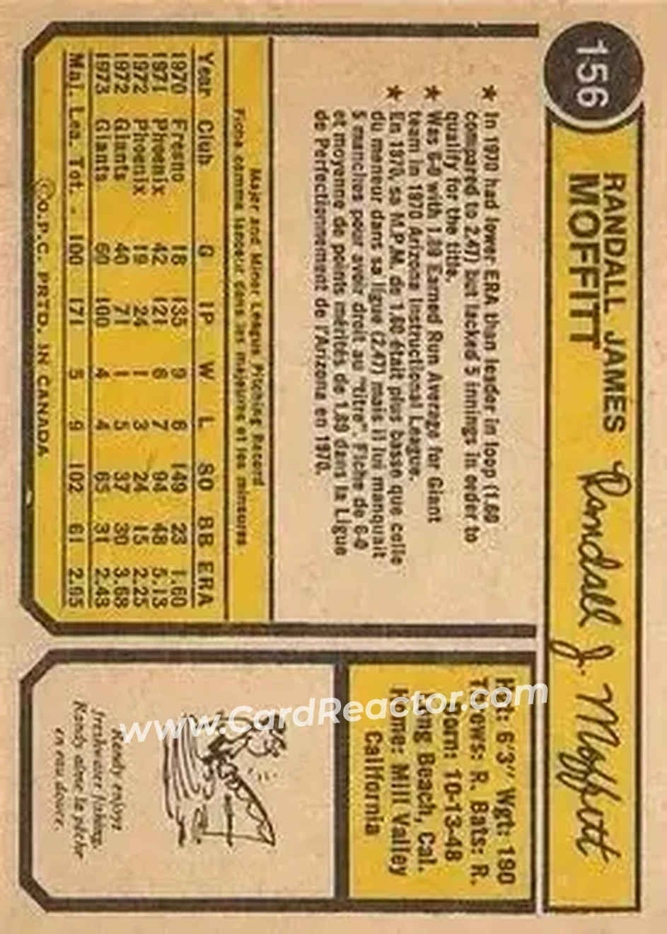 Back of Randy Moffitt