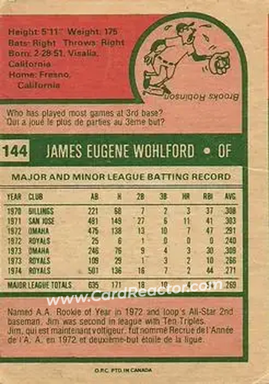 Back of Jim Wohlford