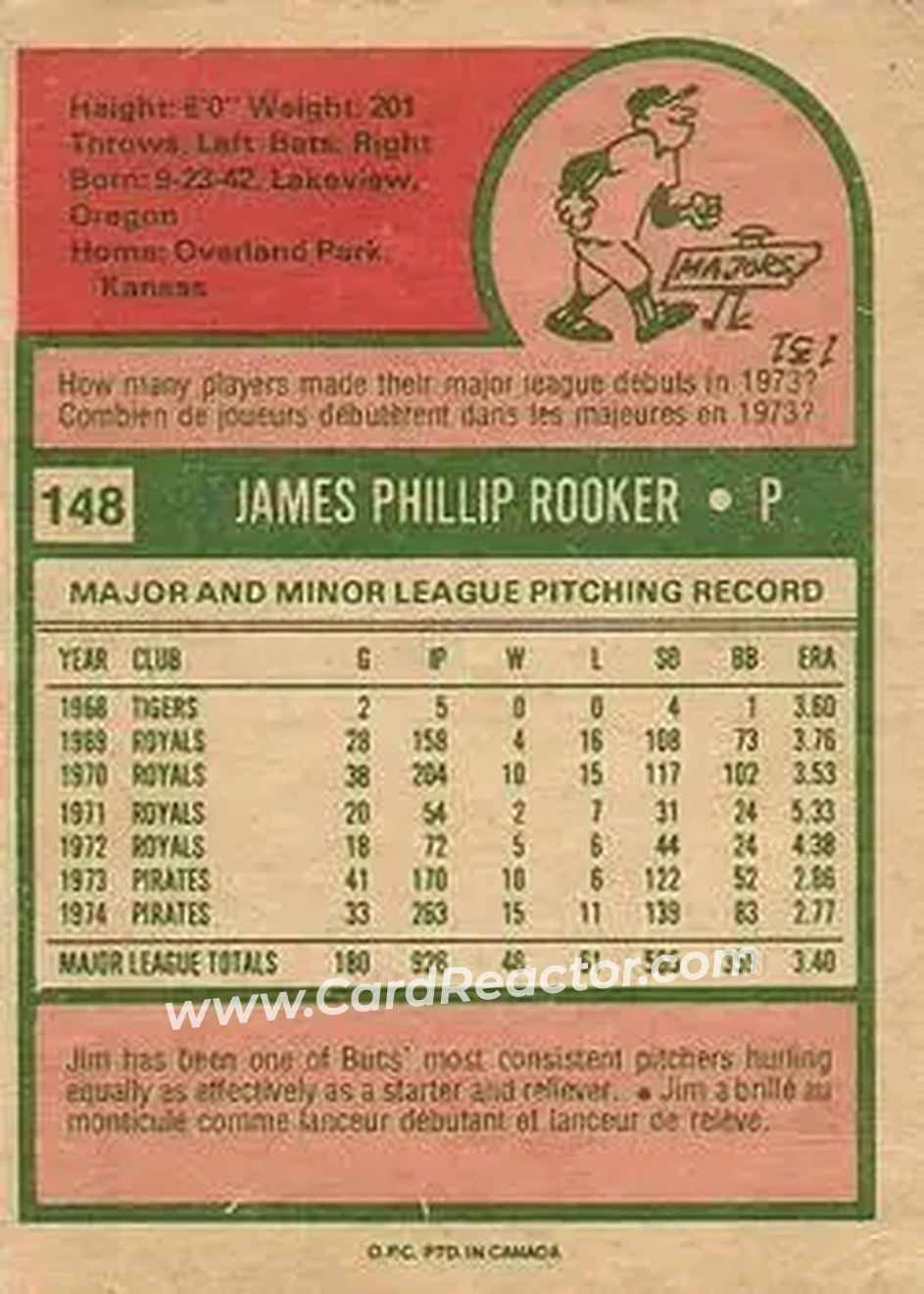 Back of Jim Rooker