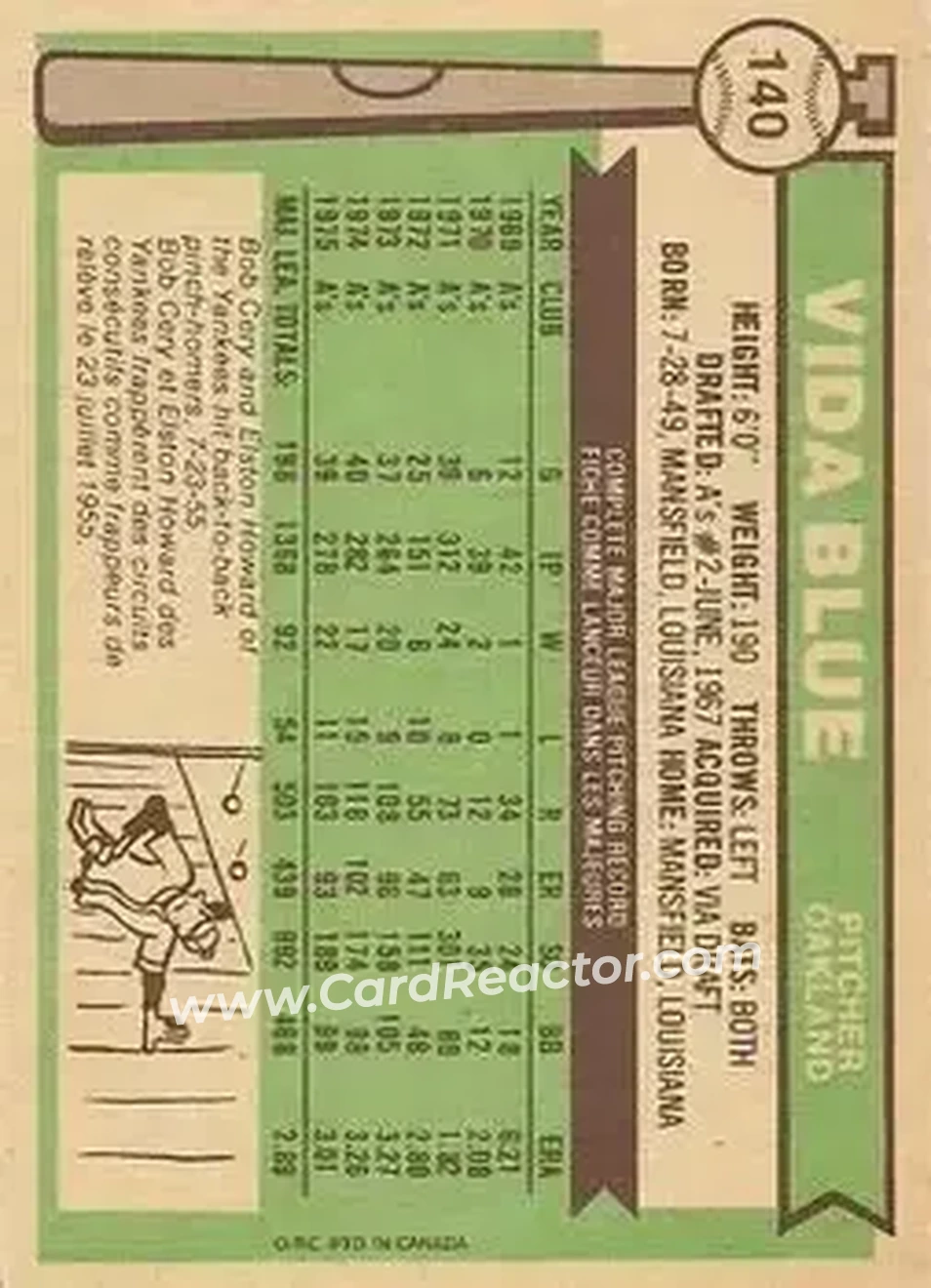 Back of Vida Blue