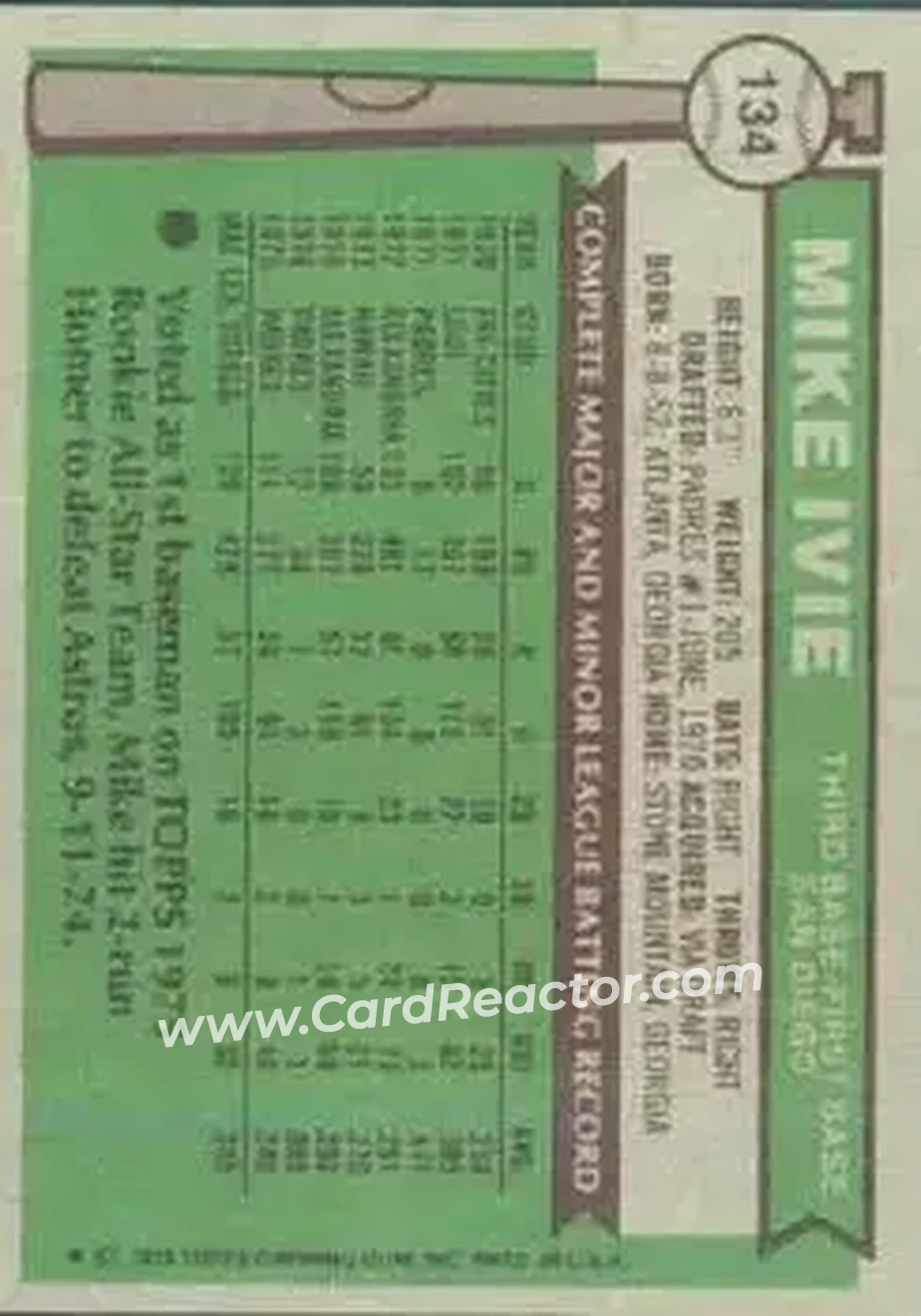 Back of Mike Ivie