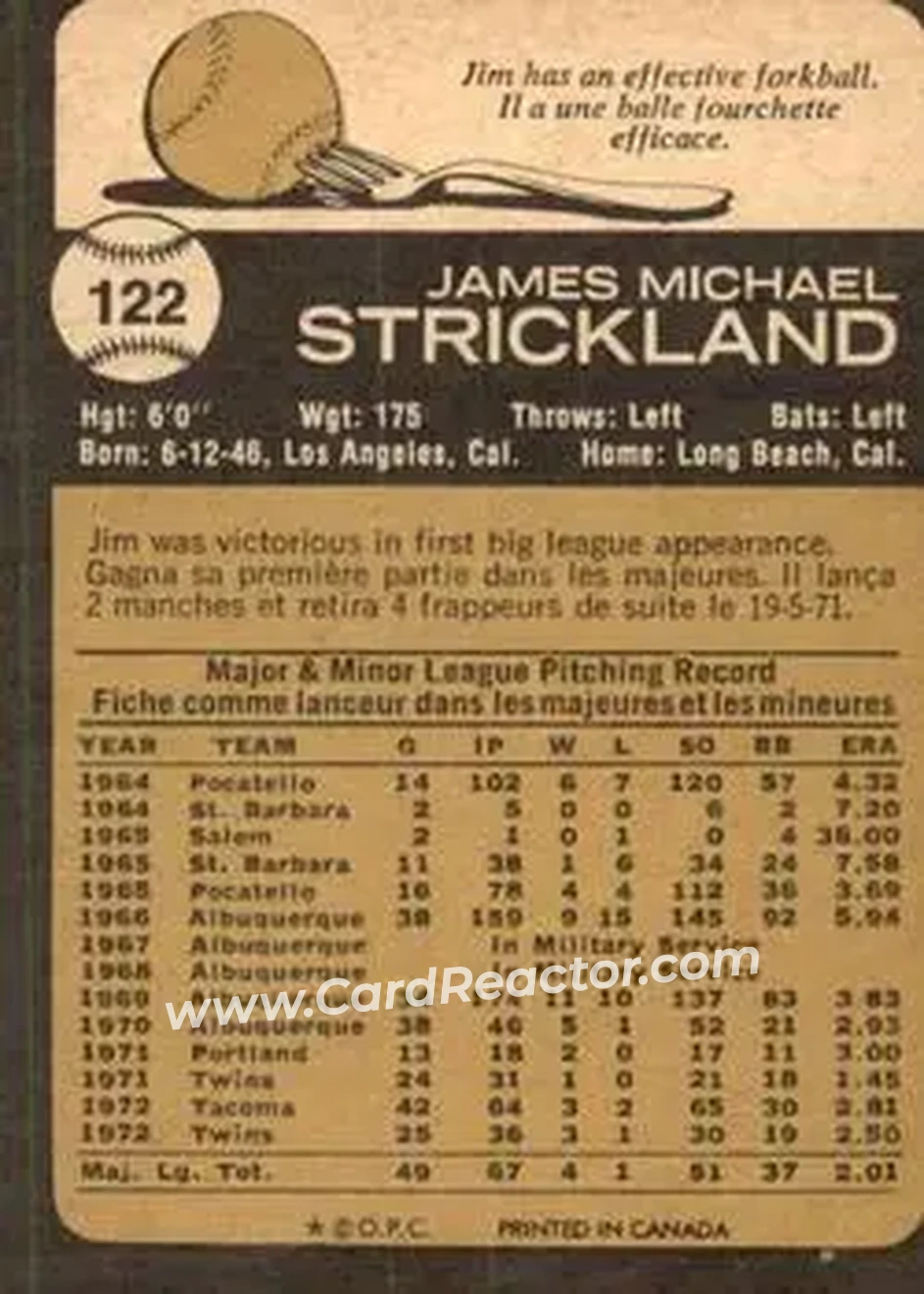 Back of Jim Strickland