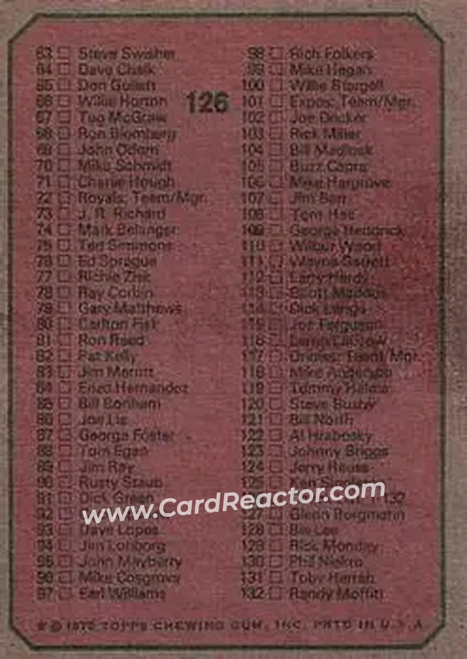 Back of Card #126