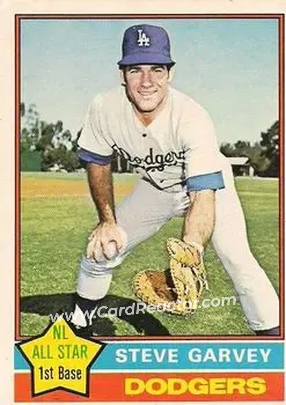 Front of Steve Garvey