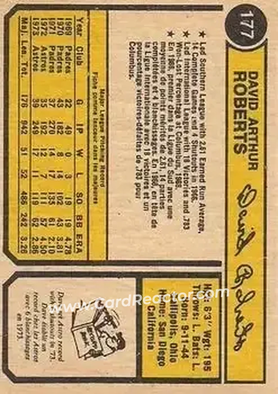 Back of Dave Roberts