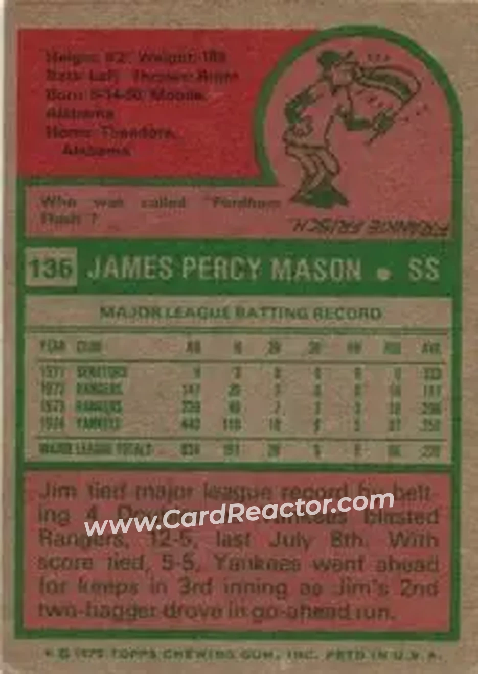Back of Jim Mason