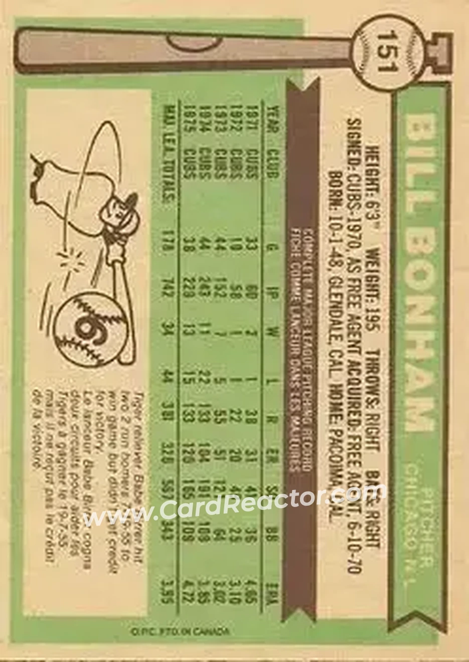 Back of Bill Bonham