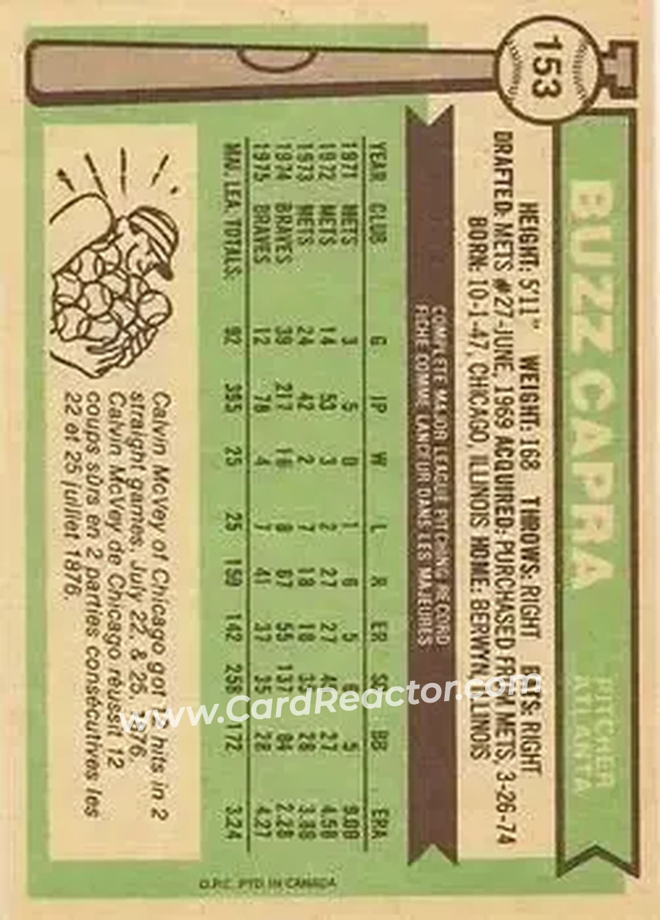 Back of Buzz Capra