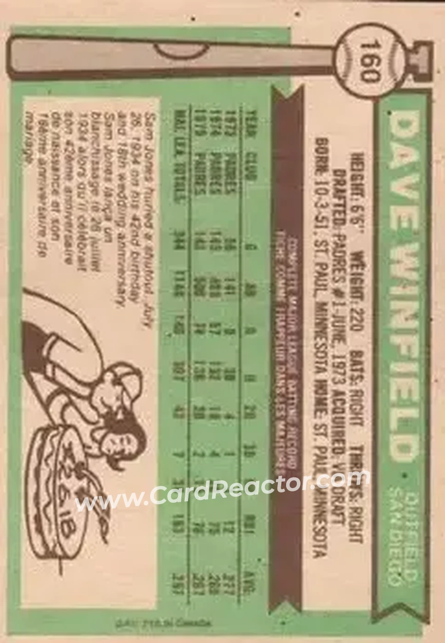 Back of Dave Winfield